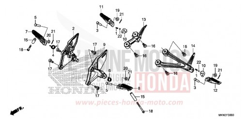 MARCHE CBR650RAK de 2019